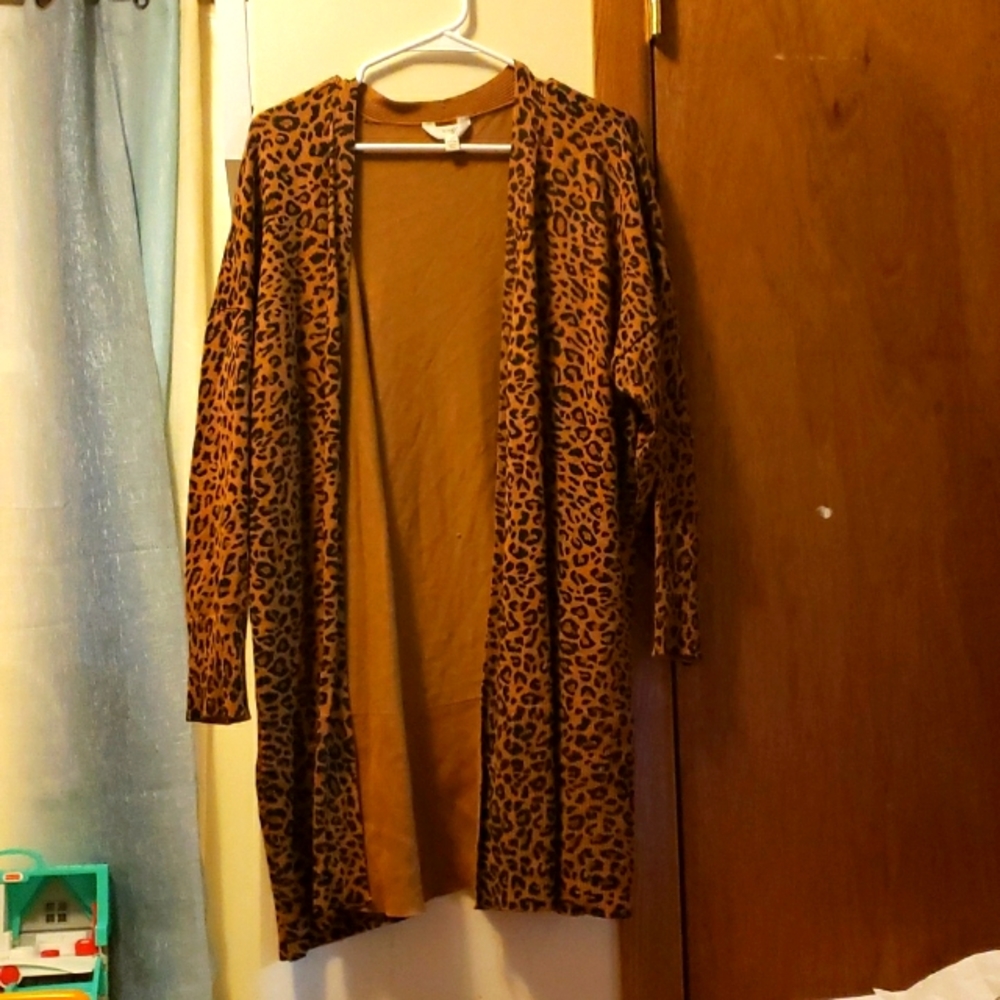 Animal Print Cardigan